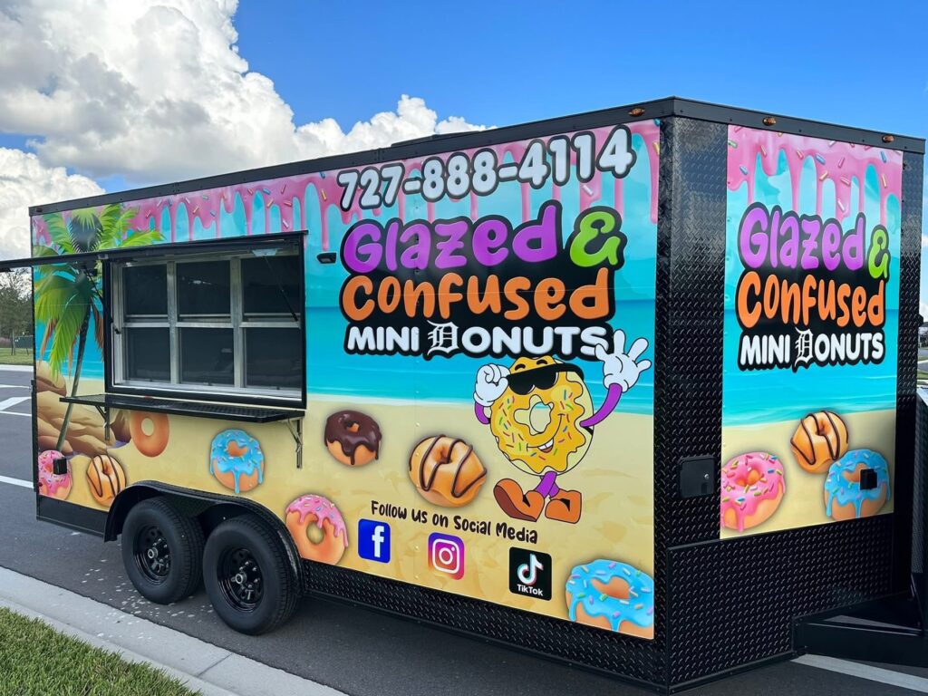 Food Truck Vendor has pulled up for the Community 4th of July Fireworks show by Mohawk PYRO Productions