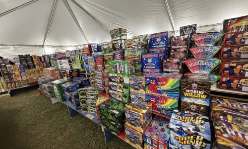 Fireworks at our Trinity Florida Retail Tent